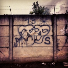 Not a good place to be...La Mara Salvatrucha (MS13) territory - graffiti in San Andres Itzapa